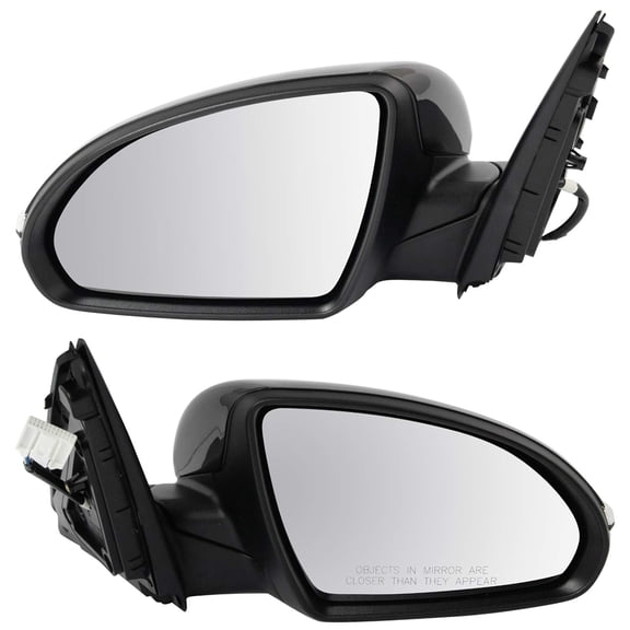 TRQ Exterior Side View Mirror Pair Power Heated Turn Signal For Kia Optima MRA08695