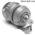 thumbnail image 3 of Gm Trailer Hanging Lock Lock Locks Led The Ball To Safe Anti -theft Zinc Alloy (silver) 1pc, 3 of 5