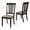 Espresso, variant on Set of 2 Classic Style Solid Wood Nova Dining Chairs, Kitchen Chairs, Modern Side Chairs, Medium Brown Color