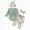 T70-Green, variant on 0-3 MonthsNewborn Baby Girl Fall Birthday Girl OutfitNewborn Outfits Ribbed Romper Bodysuit Floral Pants Set Girls Pink Tracksuit