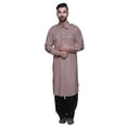 thumbnail image 1 of Atasi Printed Rayon Pathani Kurta With Solid Salwar For Mens Party Wear, 1 of 5