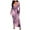 Red, variant on Fesfesfes Women Dress Long Sleeve Mind Of My Own Maxi Dress Visually Thin Strapped Long Dress Bag Hip Stripe Printing Dress or