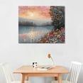 thumbnail image 2 of Orinis Bohemian Nature Landscape Canvas Wall Art Wildflower Canvas Abstract Landscape Art Poster Living Room Canvas Wall Decoration Abstract Bohemian Style 20x16in Frameless Hanging Painting, 2 of 3