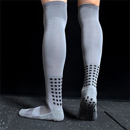 Towel Bottom Running Men s Socks Breathable Extra Long Hiking Soccer Socks Long Football Socks Cycling Socks Sports Socks GREY