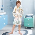 thumbnail image 5 of FORMRS Niños Bathrobe Unisex Hooded Robe Soft Plush Pajamas Sleepwear, Size 4-6T, Cute Animal, 5 of 7