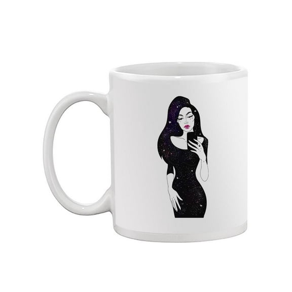 Woman In Fashionable Dress Mug - Image by Shutterstock