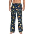 thumbnail image 1 of Kdxio Undersea Animals Pattern Men's Pajama Pants, Elastic Waist with Drawstring and Pockets, Comfortable Loungewear-X-Large, 1 of 6