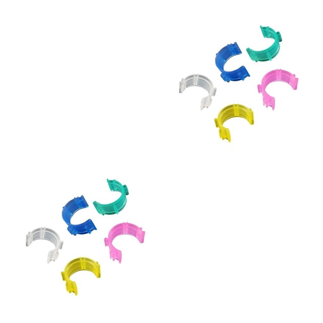 Transemion 40Pcs/Set Silicone Elastic Sewing Bobbin Clips Reusable Thread Spool Clamps Holder Quilting Sewing Accessories Set Random Color random color 2.5cm 1.2cm 2Set
