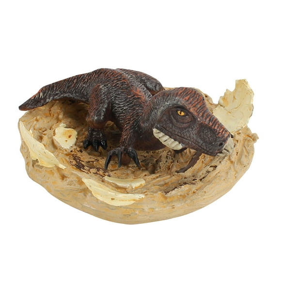 Xihbxyly Historia de La Navegación Modelo de Dinosaurio Roto con Eclosión a Medias, Juguete con Base para Decoración Del Hogar