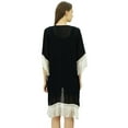 thumbnail image 6 of Bimba Women Beach Coverup Sheer Georgette Trendy Tassel Shrug, 6 of 8