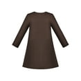 thumbnail image 2 of Robe Fille Café Marron Noël Élan Renne Manches Longues 7 Ans, 2 of 5