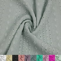 FREE SHIPPING!!! Aqua Light Solid Color Eyelet Design Jacquard Stretch Knit Fabric, DIY Projects by the Yard(CONTINUOUS UP TO 100 YARDS)
