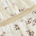 thumbnail image 5 of KPOPLK Newborn Baby Girl Summer Clothes 2Pcs Floral Embroidery Shorts Set Cute Baby Girl Outfit Set(18-24 Months,White), 5 of 9