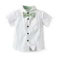 thumbnail image 5 of Fesfesfes Baby Boy Boho Outfit Boys Short Sleeve Top&Strap Shorts Suit Outfit For Baby Toldders Shirts, Photography Performance Set 2-3 Years, 5 of 9