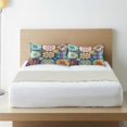 thumbnail image 6 of Coolnut Colorful Oriental Textile Tile Satin Pillowcase for Hair and Skin Silk Pillowcase, Size(20x26 inches) - Slip Cooling Satin Pillow Covers with Envelope Closure（746） Home Decor Gifts, 6 of 7