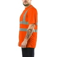 thumbnail image 4 of Kolossus AirFlex ANSI Class 2 Compliant High Visibility Short Sleeve Safety Shirt Orange, 4 of 9
