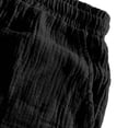 thumbnail image 4 of Yievot Cotton Shorts for Men Casual Drawstring Elastic Waist Loose Fit Summer Vacation Travel Shorts, 4 of 7