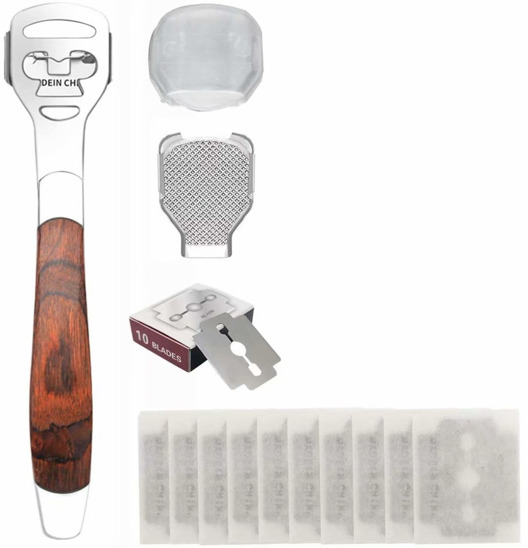 Shaver Set Foot Files, Stainless Steel Foot Scraper for Foot Care Dead ...