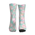 thumbnail image 3 of Crew Socks for Women Men Athletic - Conch Shells Print No.9023 Soft Comfort Breathable Mid-Calf Sole Running Socks Womens Men, 3 of 7