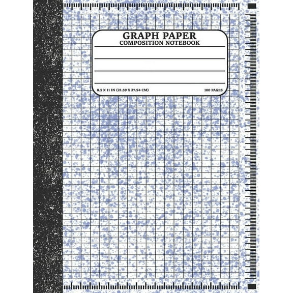 Bottota Publication Graph Paper Composition Notebook, 8.5" x 11", 50 Sheets