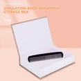 thumbnail image 3 of WASHWEPE 3pcs Decoration Book Decorative Linen White for Modern Home Decoration, 3 of 8