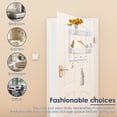 thumbnail image 5 of Jokapy Over the Door Hanger with Coat Hooks and 2 Baskets, Stainless Steel Towel Hooks, White, 5 of 11