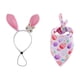 thumbnail image 2 of Bufanda de Pascua para mascotas, diadema para perro y conejo estampada con huevos de colores, babero para perro, decoración festiva, adecuada para gatos, perros y gansos, diadema de poliéster para mas, 2 of 6