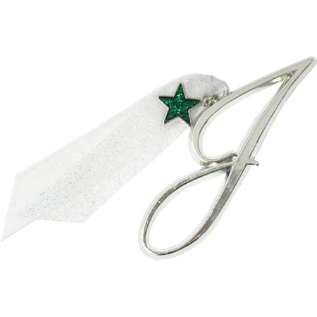 Gloria Duchin Initial Ornament with Star Charm
