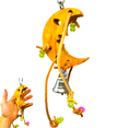 thumbnail image 6 of Bonka Bird Toys 2419 Moonshine Small Wood Leather Chew Bird Toy, 6 of 7