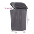 thumbnail image 2 of Superio Laundry Hamper, Knit Collection (Purple), 2 of 5