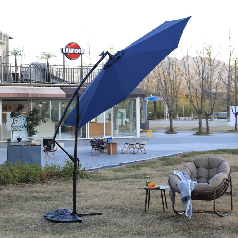 8 foot square patio umbrella JEAREY 8 ft. x 10 ft. Steel Rectangular Market Umbrella in Beige  8x10JXS-Beige