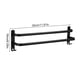thumbnail image 5 of Moyic Toallero Armario de baño Bar Zapatillas de inodoro Riel de almacenamiento Estante Hogar Cocina Sin perforaciones Organizador de artículos de Juegos de accesorios de baño  Doppelschicht 30CM Moyic HA011420-01B, 5 of 6