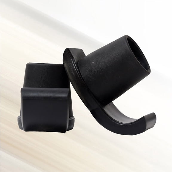 Clispeed Universal Ski Glides Walker Glide Skis Rubber Black for Patient Relocation 1 Pair