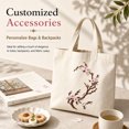 thumbnail image 2 of Artrylin 2 Pcs Cherry Blossom Patches, Iron On Sakura Embroidered Flower Patches for Clothes, Jeans, Backpacks, Hats, Bags & DIY Craft Decoration (White), 2 of 6