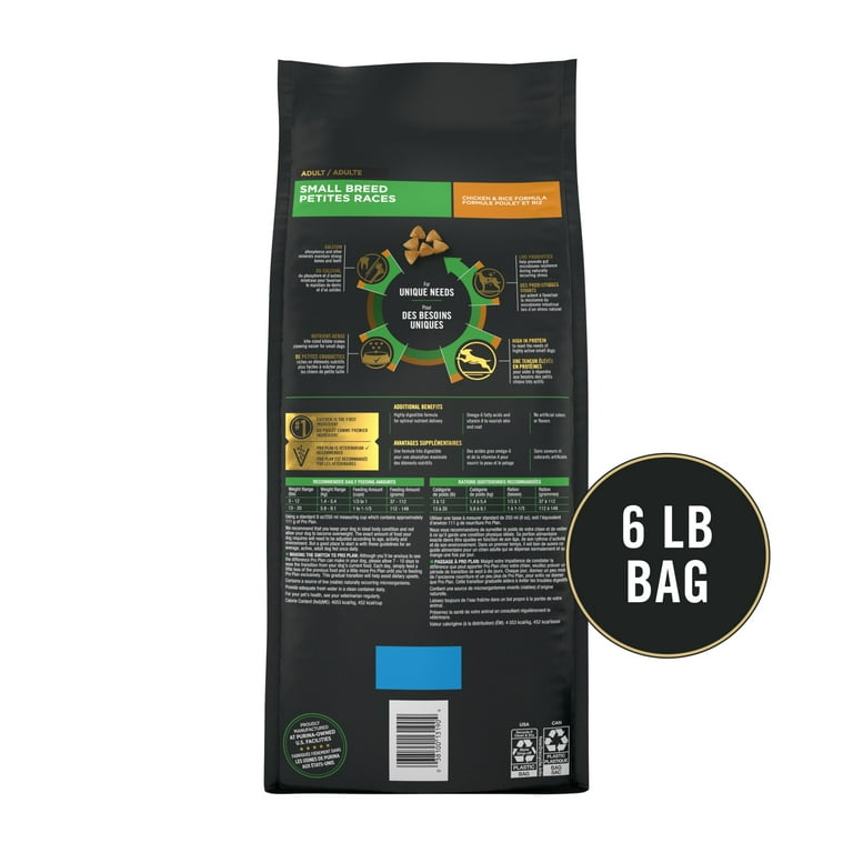 Purina Pro Plan Dry Dog Food, High Protein Small Breed, Chicken