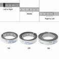thumbnail image 3 of SagaSave Self Adhesive Tape Measuring Track Tape Rolls Precision Steel Rule Left-Right-Middle Reading Silver/White, 3 of 6