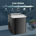 thumbnail image 5 of Simenmax Ice Maker, Portable Countertop Icemaker Machine, Self Cleaning Quiet 2 Sizes Bullet Cubes Makers, 9 Cubes in 6 Mins, 26lbs/24Hrs with Ice Scoop, Basket for Home Kitchen Party,Black, 5 of 8