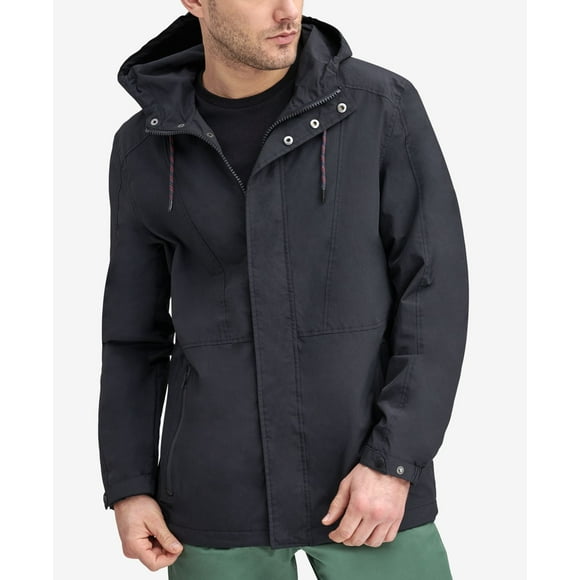 Marc Joseph New York Men’s Hooded Jacket (Black, M)