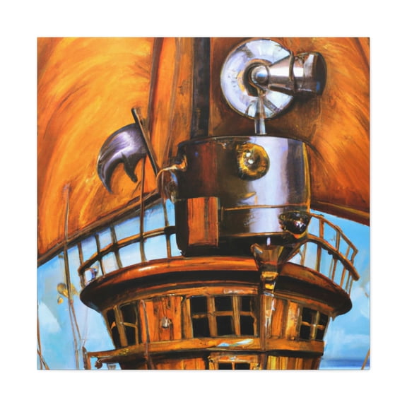 Yacht On Steampunk Seas - Canvas