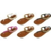 Bebe Girls 2131147 Girls Thong Sandal with Chain Detail - Case of 36