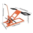 thumbnail image 3 of Lawn Mower Jack Lift with 500Lbs Capacity, Hydraulic Lift Jack for Tractors, ATVs and Zero Turn Lawn Mower Maintenance and Repair,Lawn Mower Lift Adjustable Wheel Span23-48in (500LBS), 3 of 18