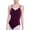 Dark Purple, variant on Venzia Women's Strappy Back Jumpsuit with Built-in Bra Athletic Yoga Dance Romper