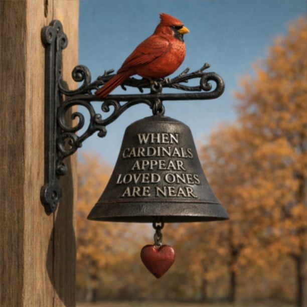 Timbre De La Puerta Reloj de jardín conmemorativo, resistente a la intemperie, para exteriores, con construcción de metal duradero para decoración de patio o jardín. NCHKUN