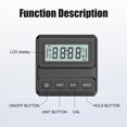 thumbnail image 3 of Finder Digital Angle Finder Magnetic Angle Gauge Level Tool Inclinometer LCD Display With Magnetic Strong Adsorpion Measuring Range 4x90 Angle and Slope Conversion for, 3 of 6