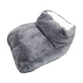 thumbnail image 2 of USB Heated Foot Warmer P Electric Foot Warmer Pad, Soft Rabbit Fur Imitation Electric Heating Slippers for Winter Indoor Office and Home Use, 2 of 5