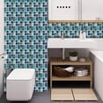 thumbnail image 5 of Tyeign 3D Mosaic Tile Stickers, 10-Pack 4X4 in Pvc Peel & Stick Decals for Kitchen, Bathroom, Stair Risers, Rental-Friendly, 10X Ceramic Tile Stickers, 10X Ceramic Tile Stickers, 5 of 7