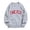 Grey, variant on CAIVO Women City Name Casual Long Sleeve Crew Neck Letter Printed Pullover Sweatshirts Fit Tops Vacation Fall Streetwear