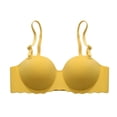 thumbnail image 6 of Girls Wireless Bra Padded Push Up Teen Underwear for Ages 13-18,Yellow,36, 6 of 6