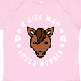 thumbnail image 4 of Inktastic A Girl Who Loves Horses Boys or Girls Baby Bodysuit, 4 of 5