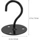 thumbnail image 2 of Ganchos de techo para colgar plantas, 2 ganchos de acero inoxidable para cestas de plantas, farolillos de pared, perchas, macetas, soporte con tornillos para, negro Sincero Hogar, 2 of 7